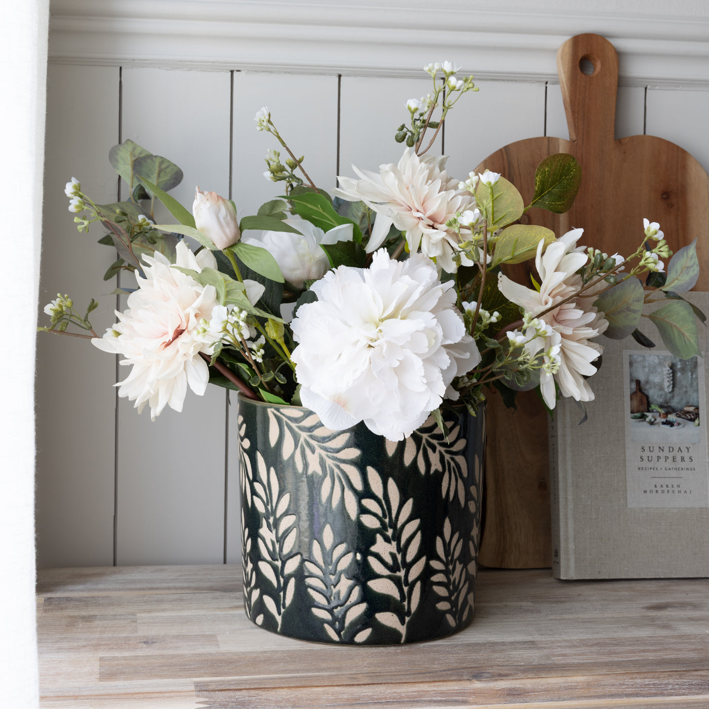 Sanna Green Leaf Pots
