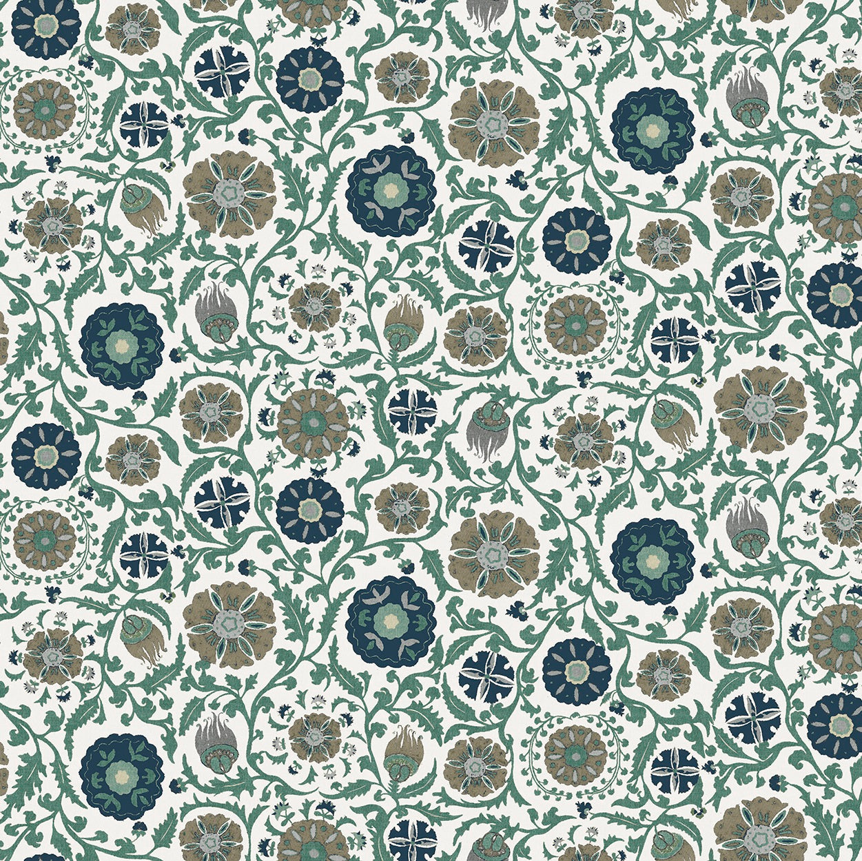 Rosemoor Teal Curtains