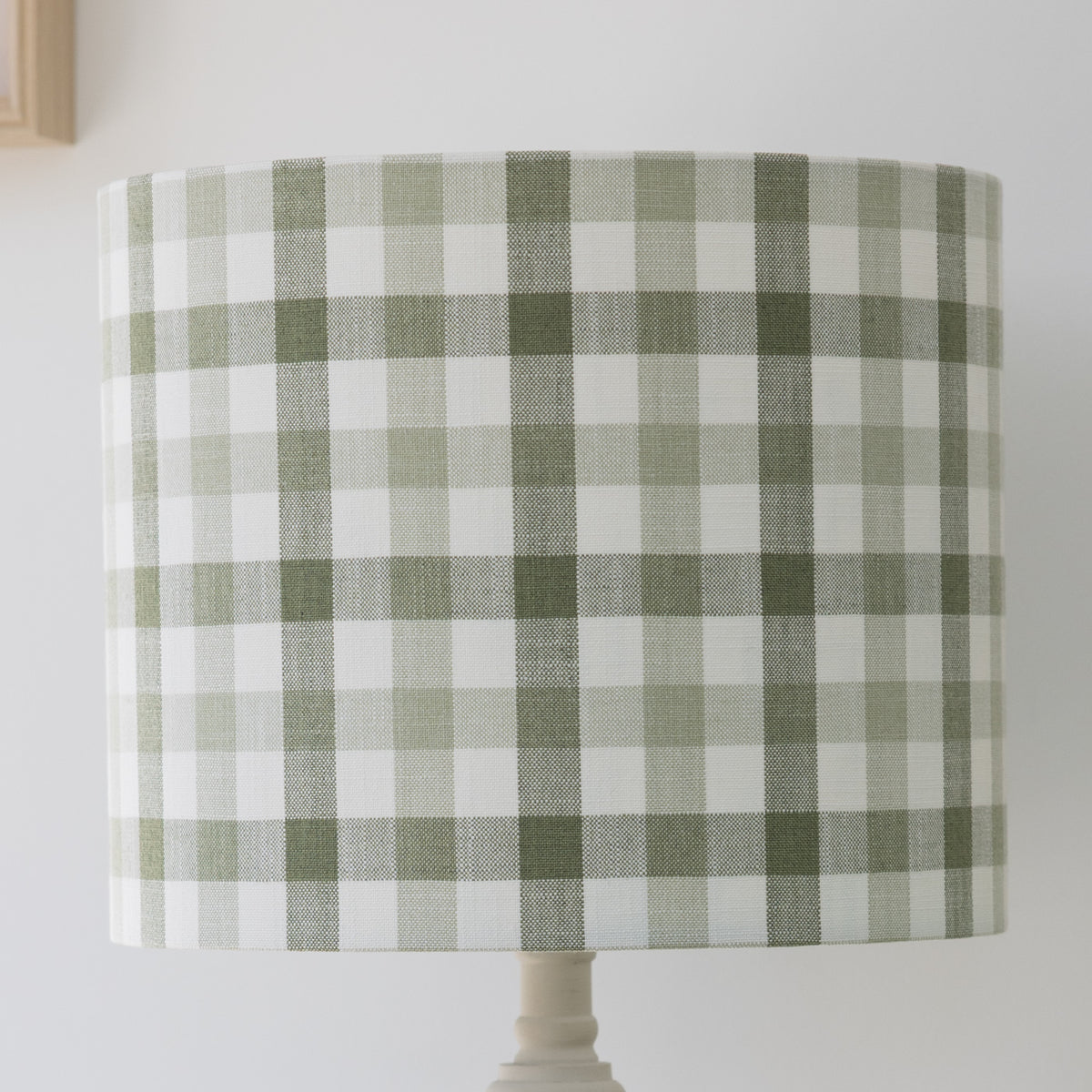 Audley Ivy Dark Green Gingham Lampshade