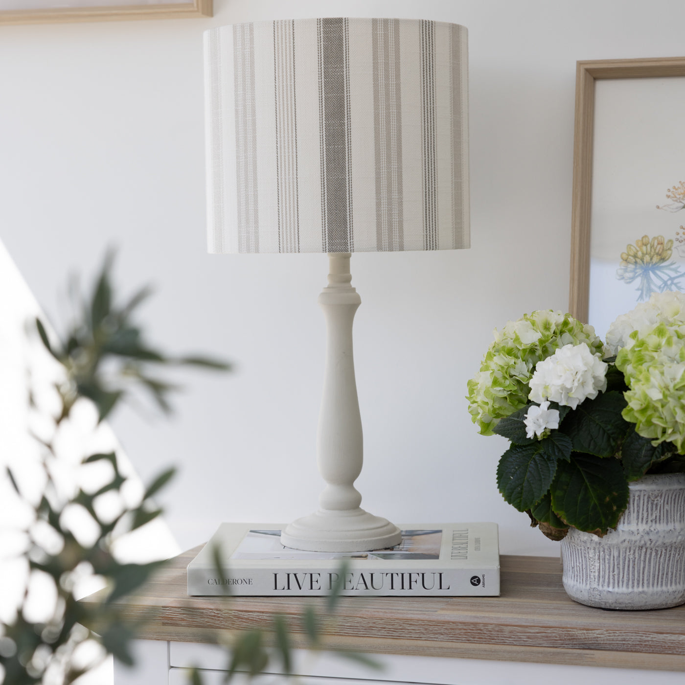 Darwin Linen Beige Stripe Lampshade