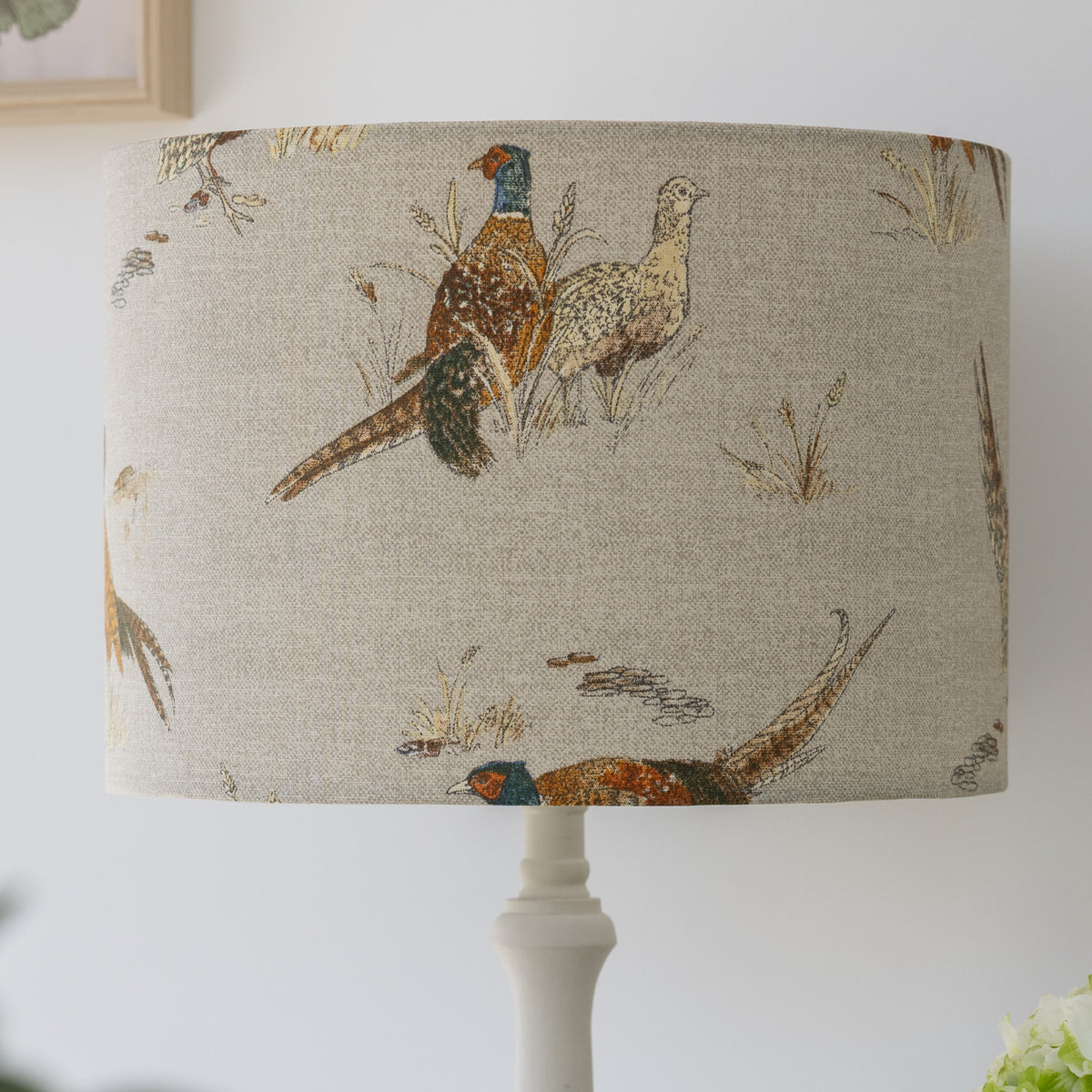 Pheasant Country Drum Lampshade
