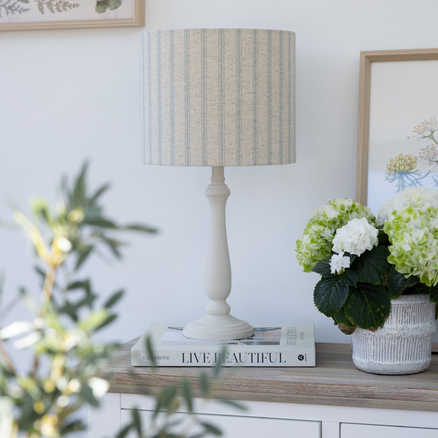 Kashmira Azure Drum Lampshade