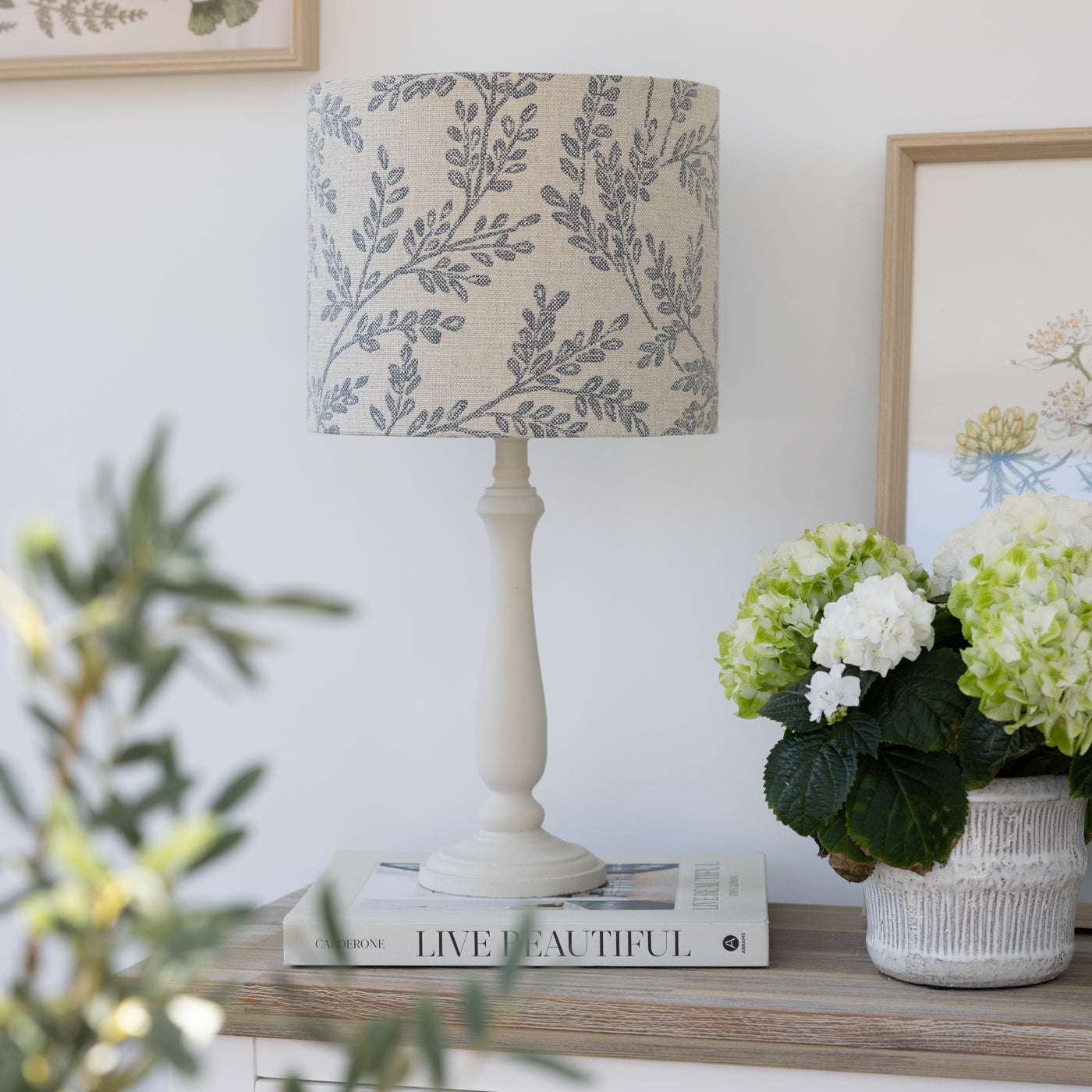 Ferndown Denim Drum Lampshade