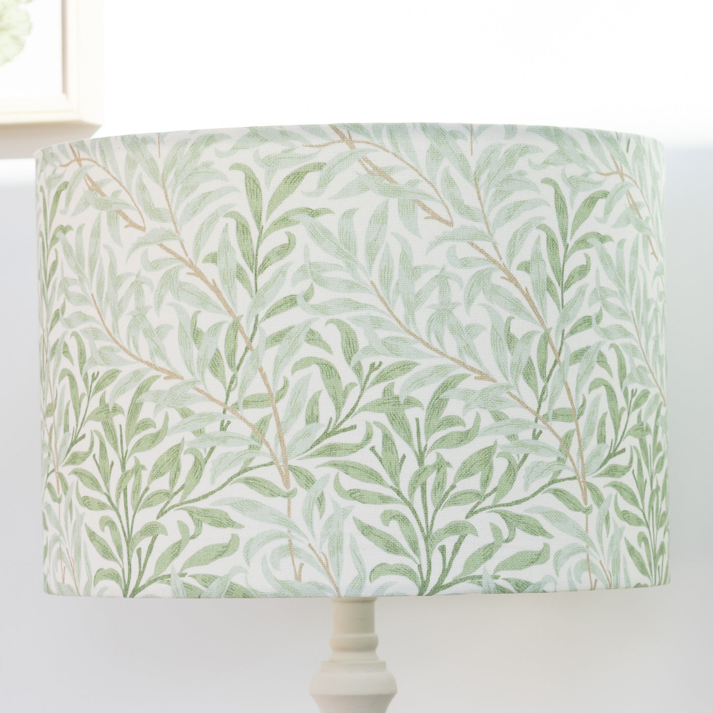William Morris Willow Bough Sage Green Drum Lampshade