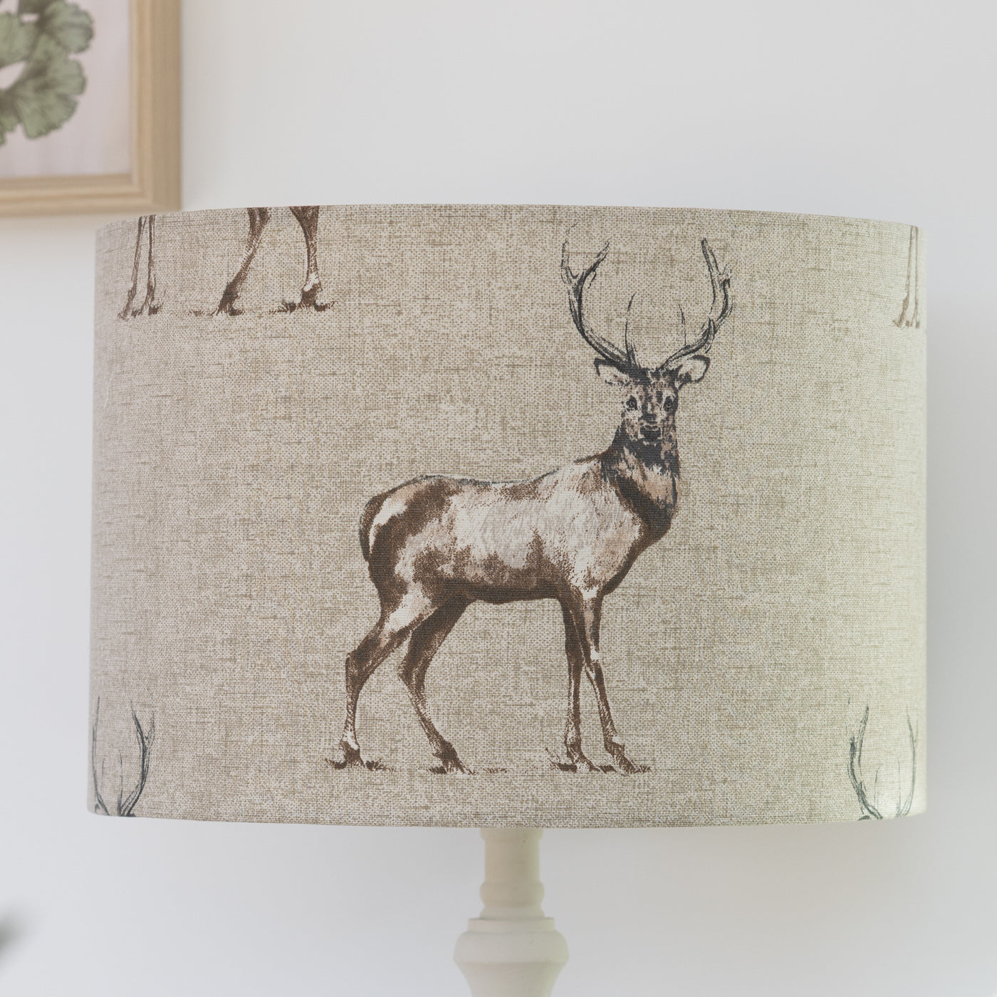 Glencoe Stag Drum Lampshade