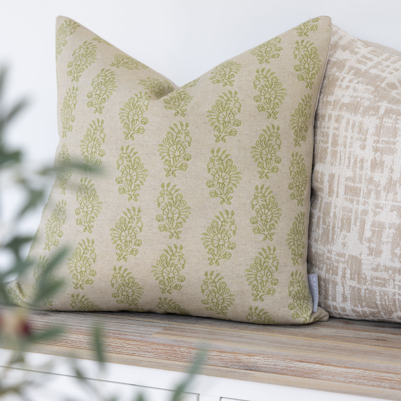 Campden Willow Green Cushion