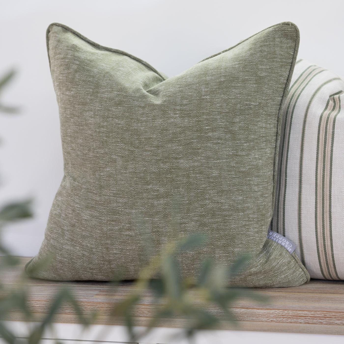 Christie Moss Green Square Cushion