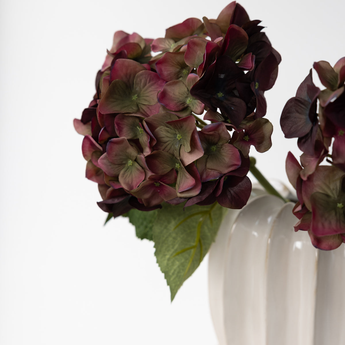 Faux Fig and Olive Hydrangea Stem