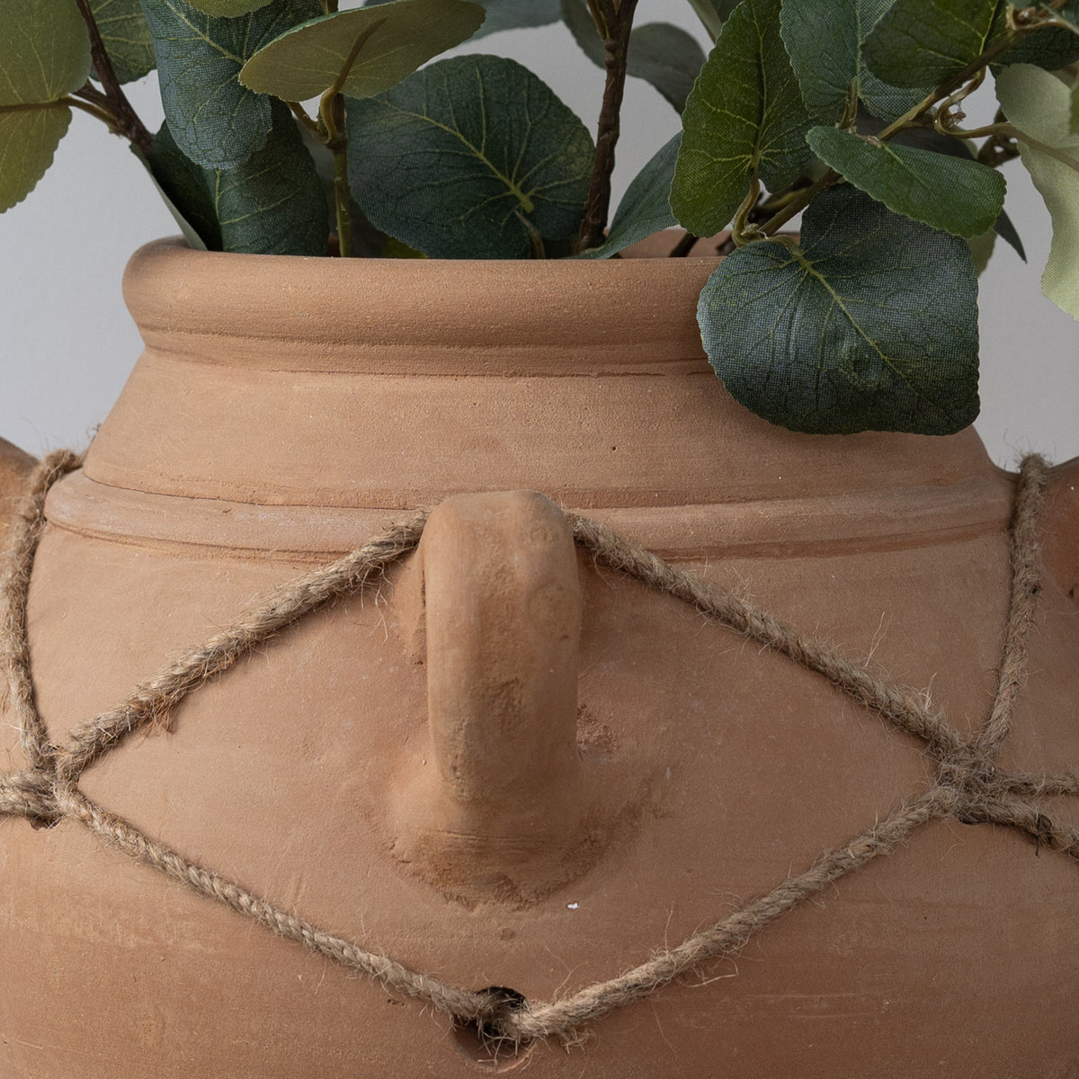 Terracotta Four Handle Urn