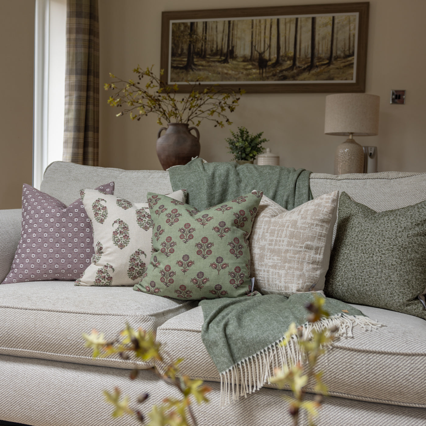 Bramley Berry & Sage Cushion Set