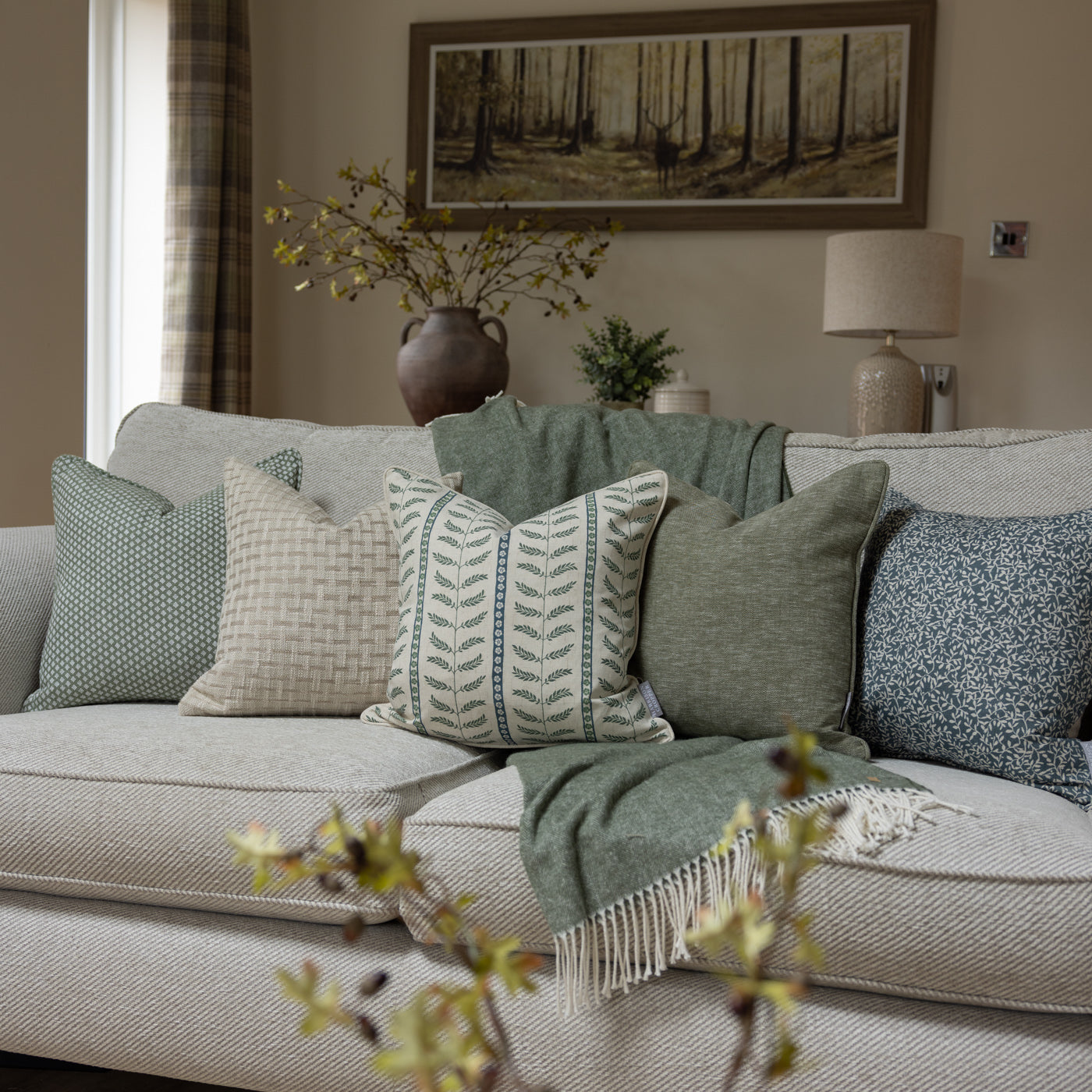 Merewood Blue & Green Cushion Set