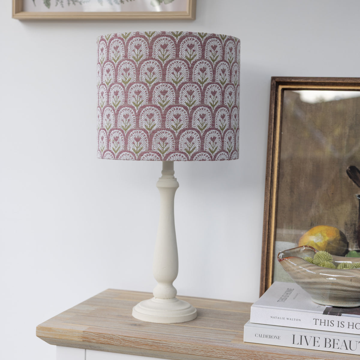 Meadow Arch Mauve Floral Print Lampshade