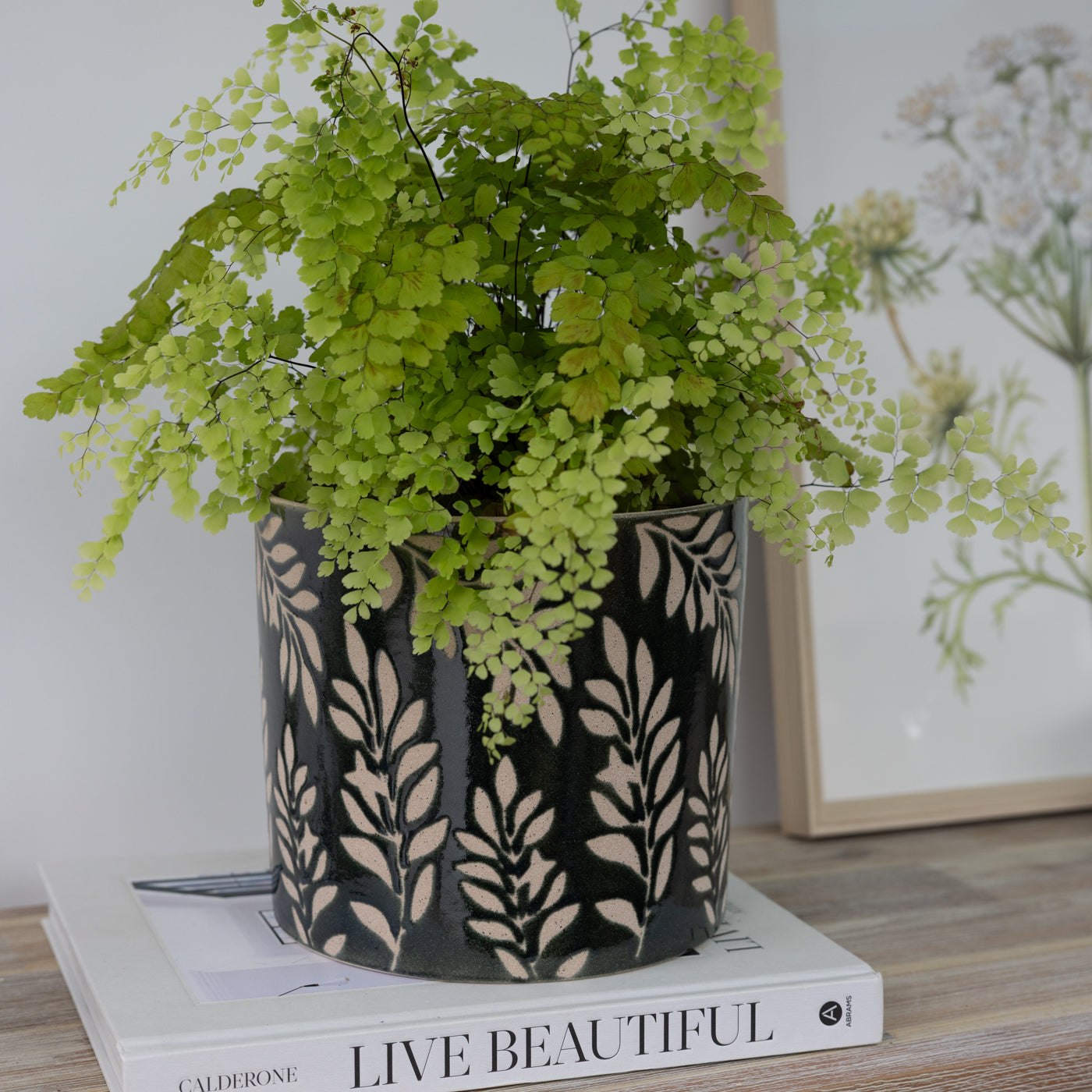 Sanna Green Leaf Pots