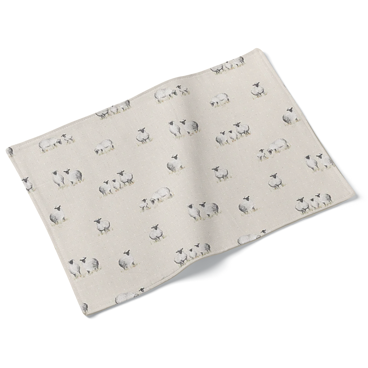 Set of 4 Sheep Design Fabric Placemats