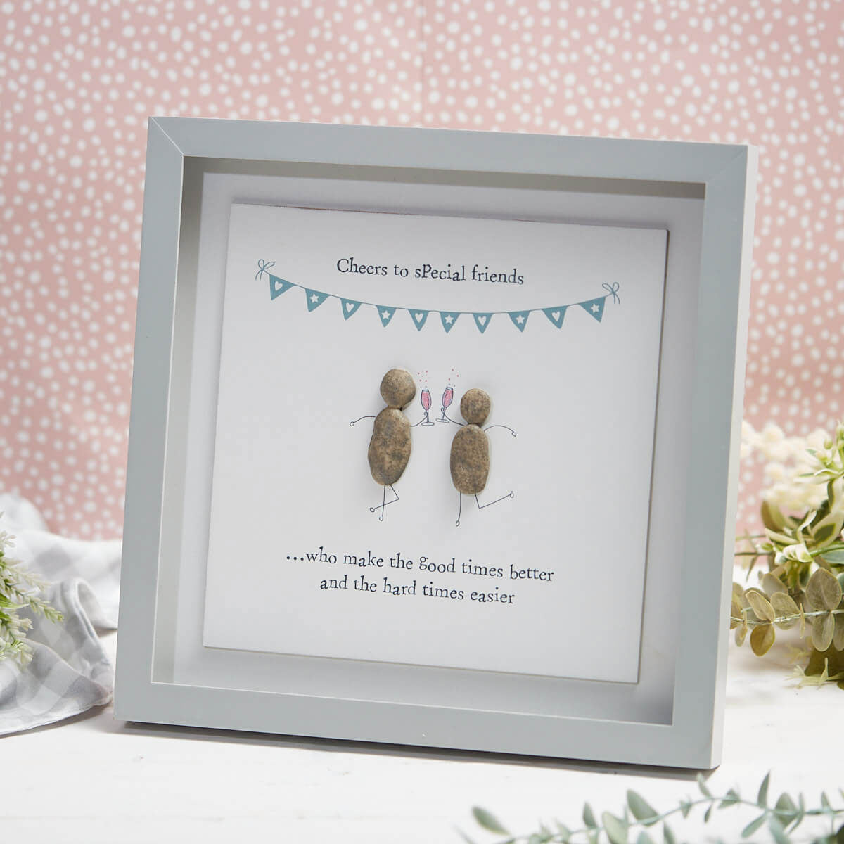 Special Friends Wooden Shadow Box