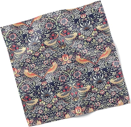 Set of 4 William Morris Strawberry Thief Navy Design Napkins