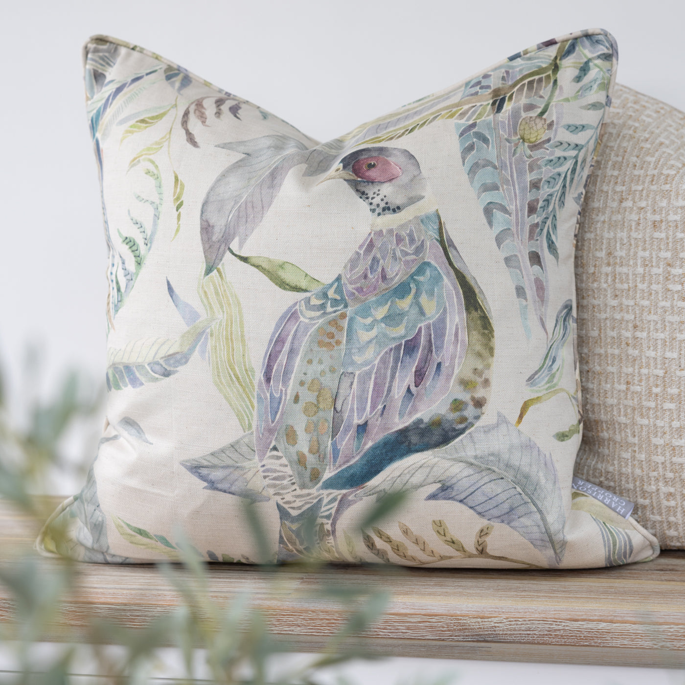 Purple Voyage Tiverton Bird Cushion Cover