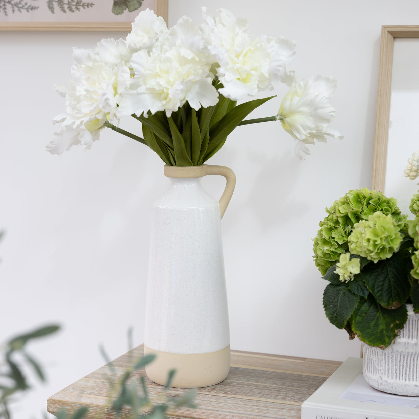 Tall Two Tone Ceramic Vase