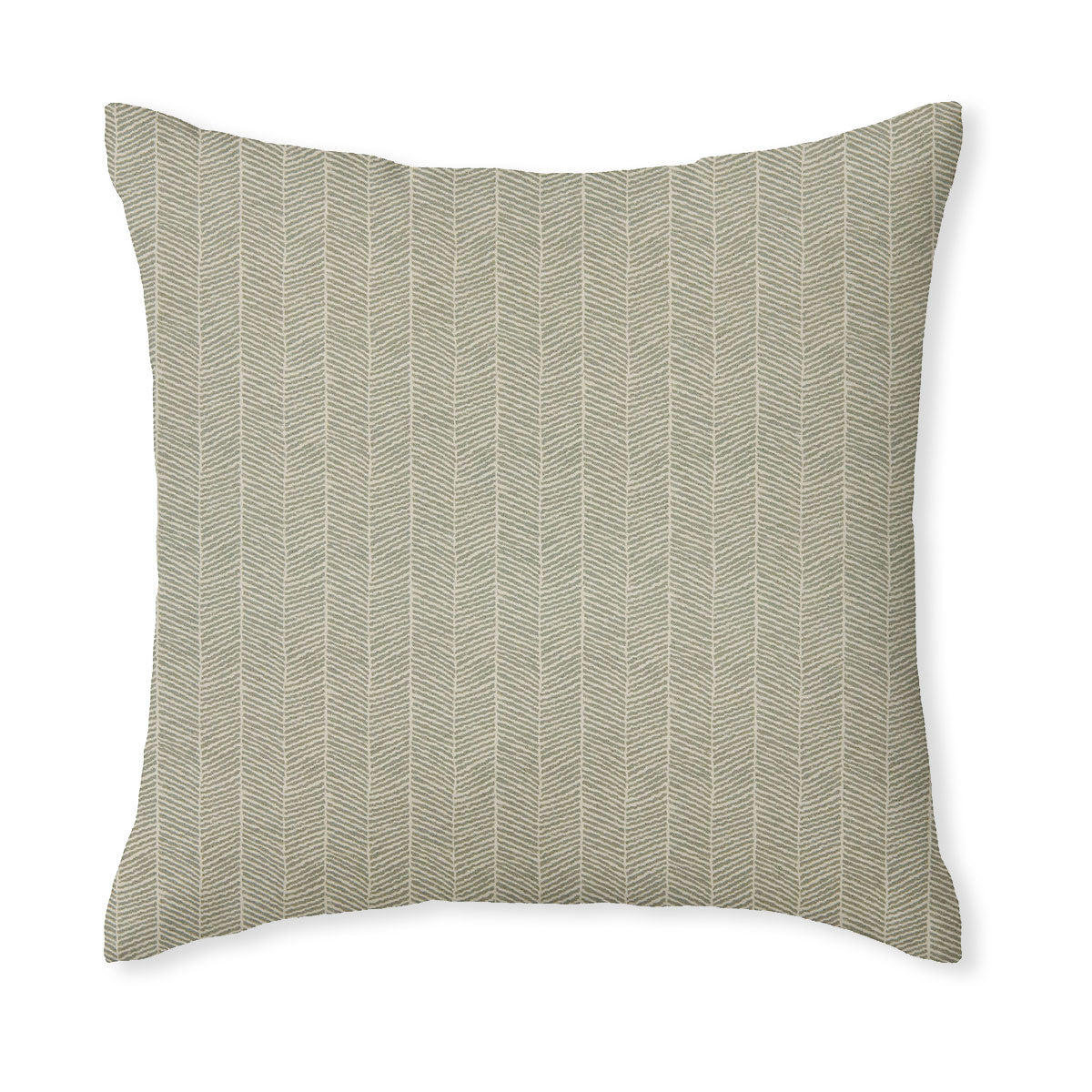 Varella Thyme Printed Herringbone Square Cushion
