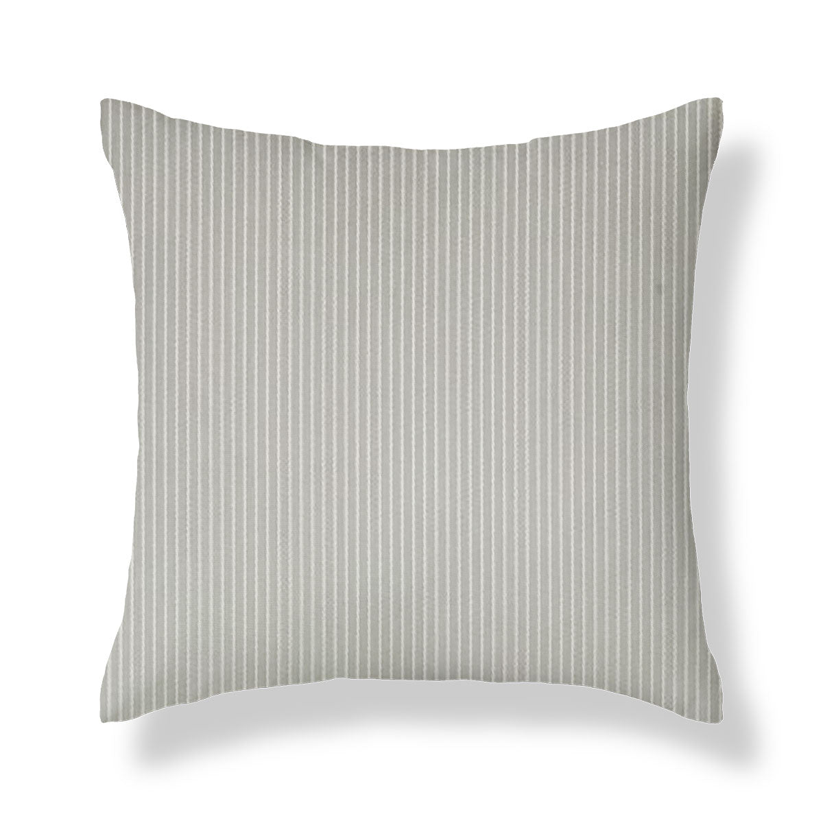Venice Seafoam Textured Stripe Square Cushion