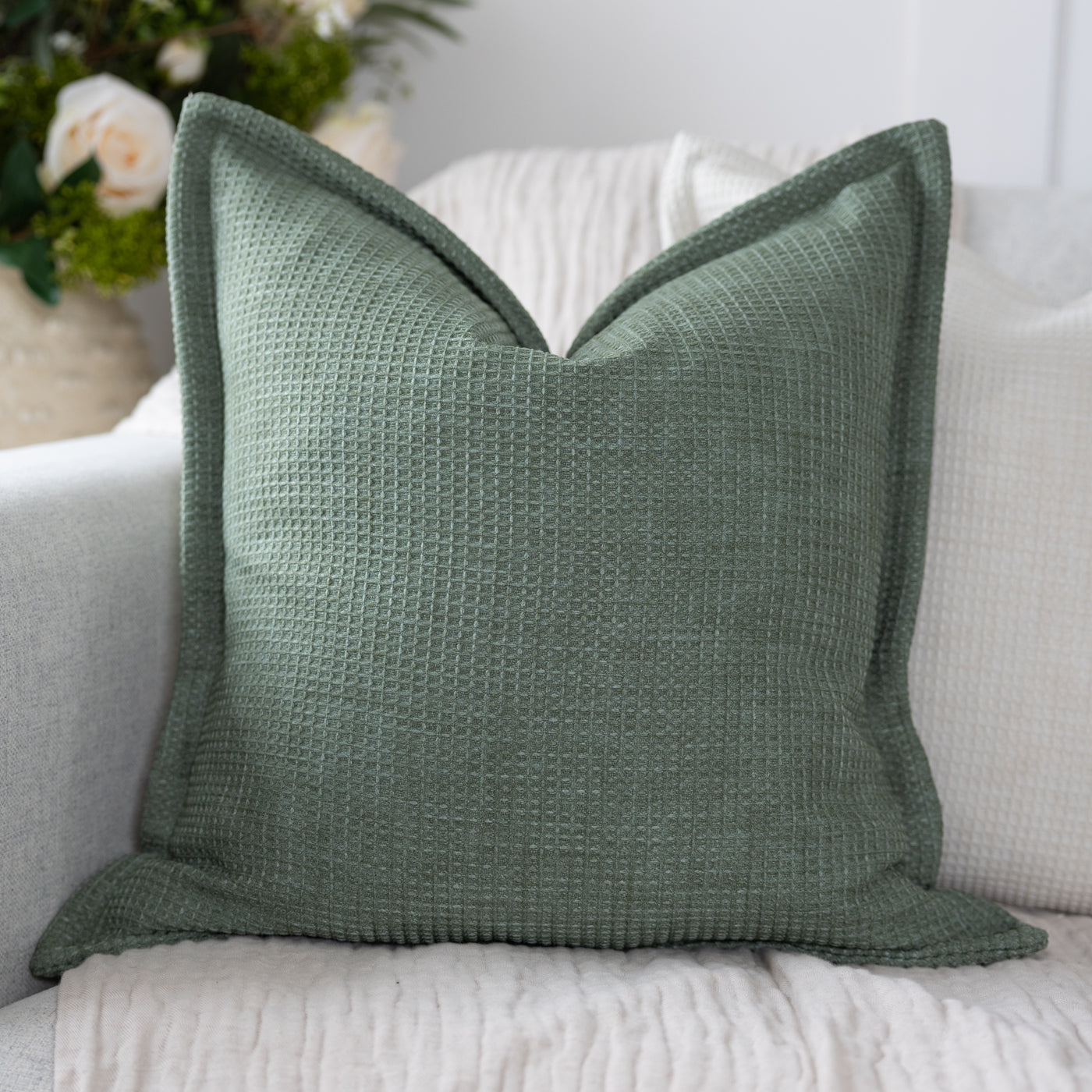 Atlanta Waffle Forest Cushion