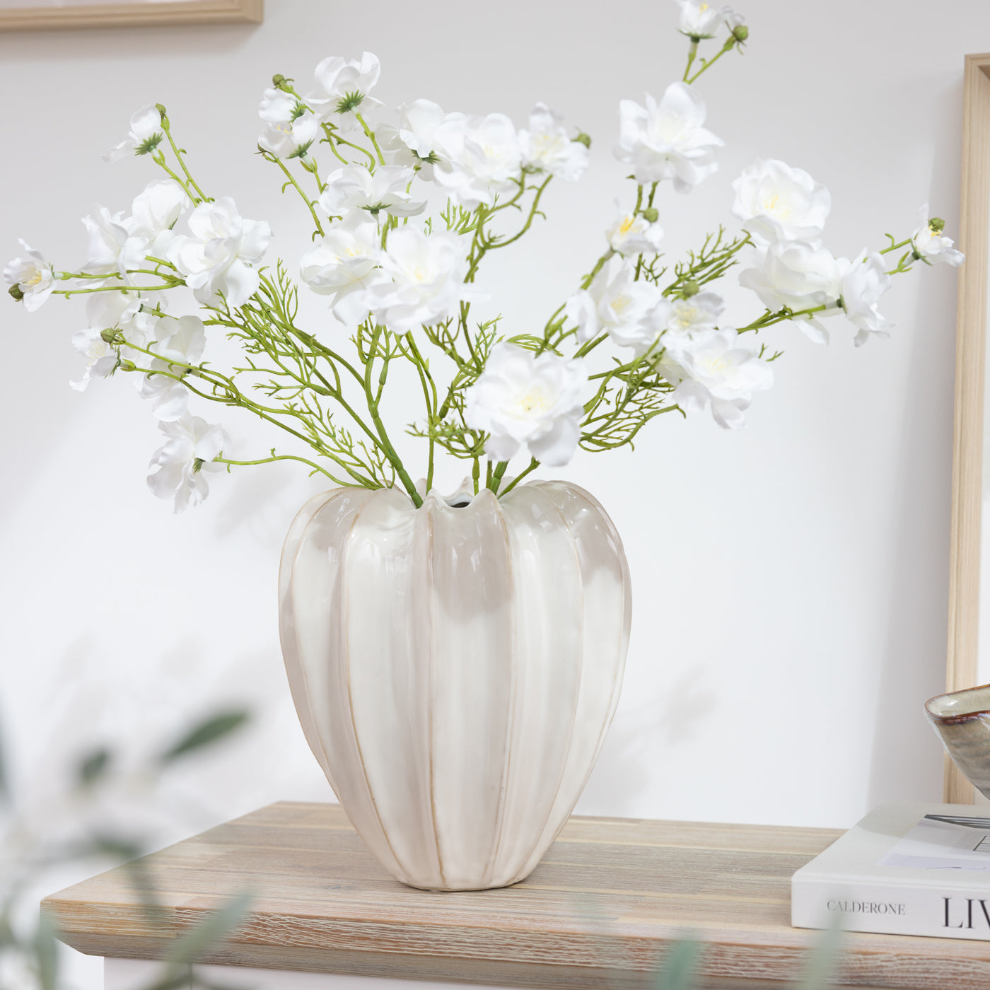 Faux Ivory Silk Spring Callie Spray