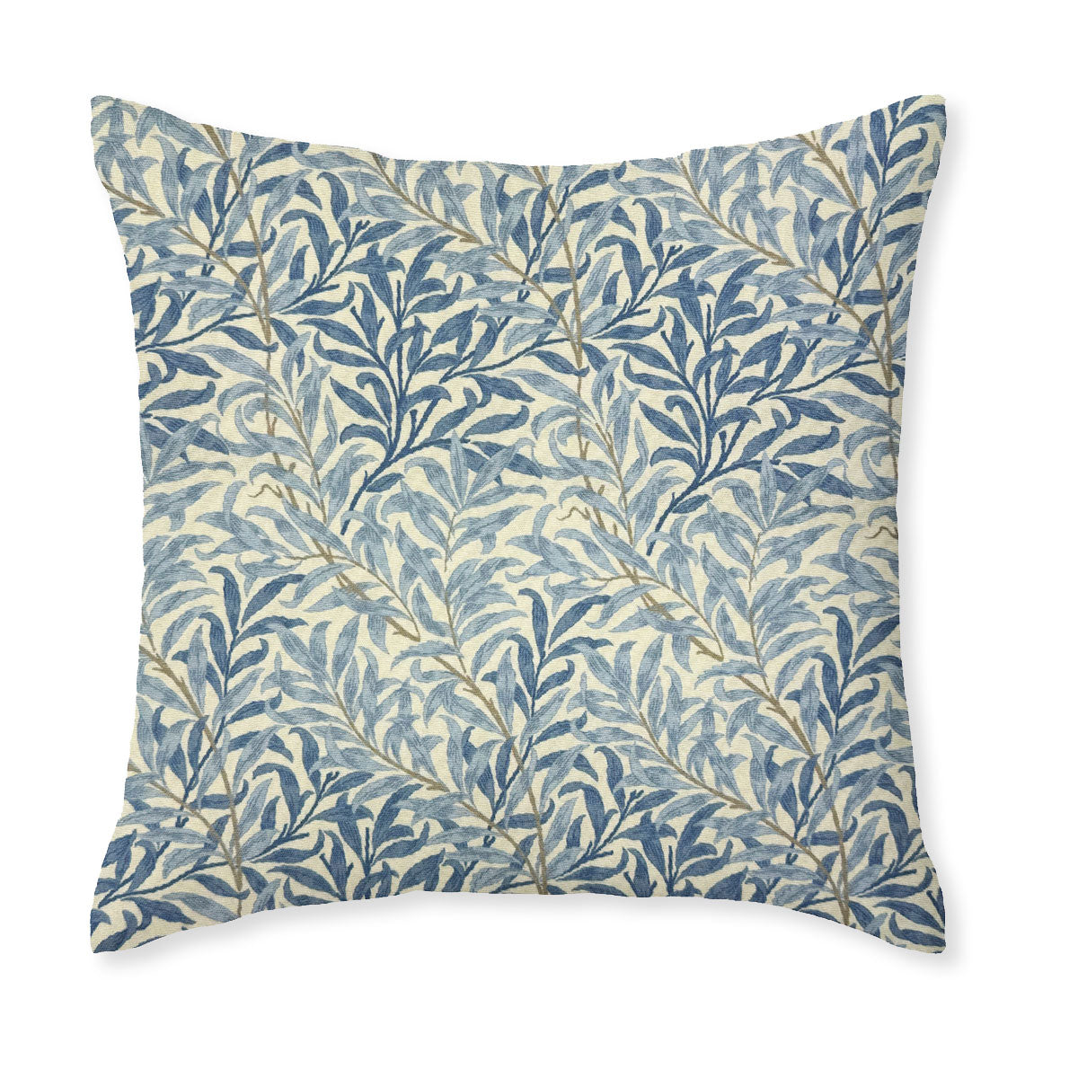 William Morris Willow Bough Sea Breeze Floral Garden Water Resistant Square Cushion