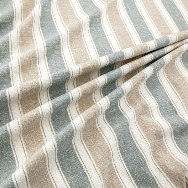 Augustine Seafoam Green Stripe Square Cushion