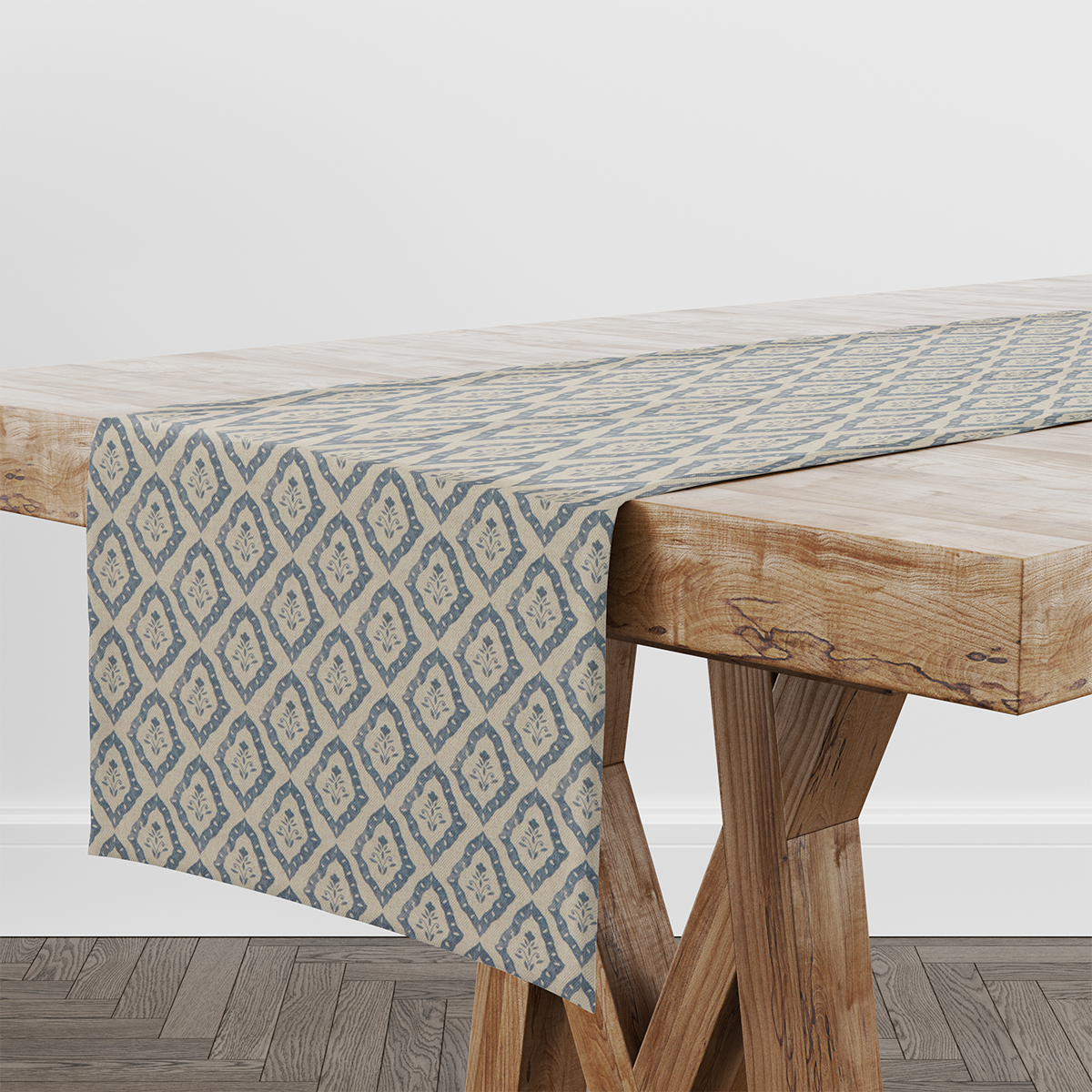 Celina Indigo Table Runner