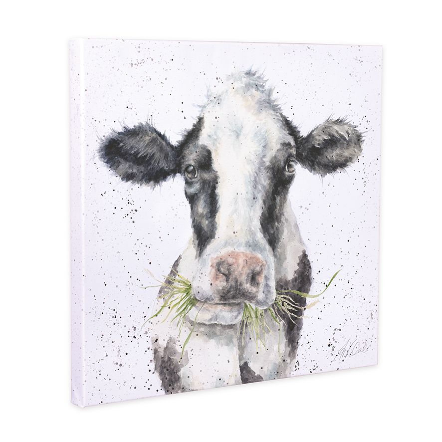 'MILK MAID' COW CANVAS