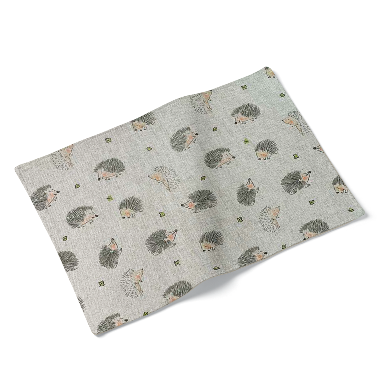 Set of 4 Hedgehog Design Fabric Placemats