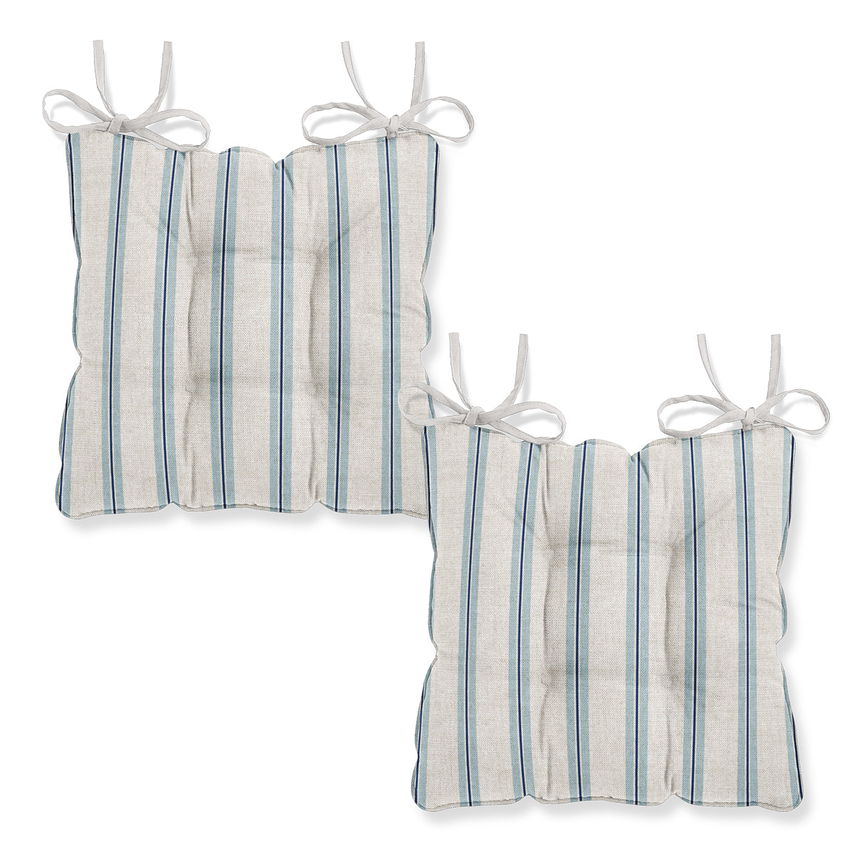 Winterfell Skylight Ticking Stripe Chair Seat Pad