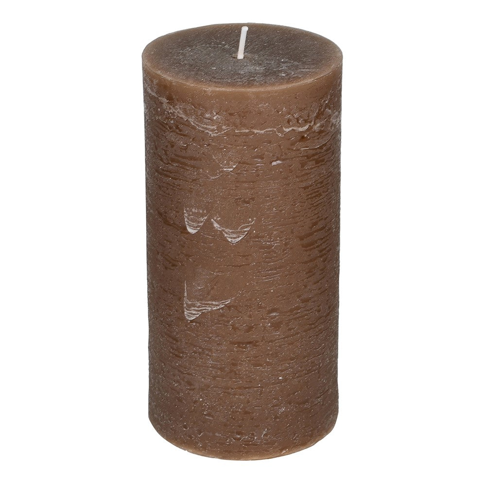 Medium Mocha Pillar Candle