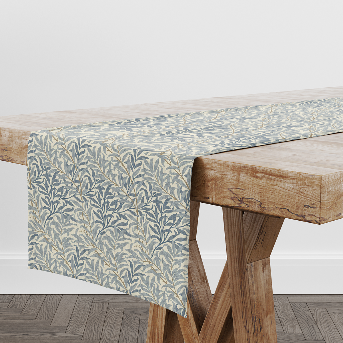 William Morris Willow Bough Azure Fabric Table Runner