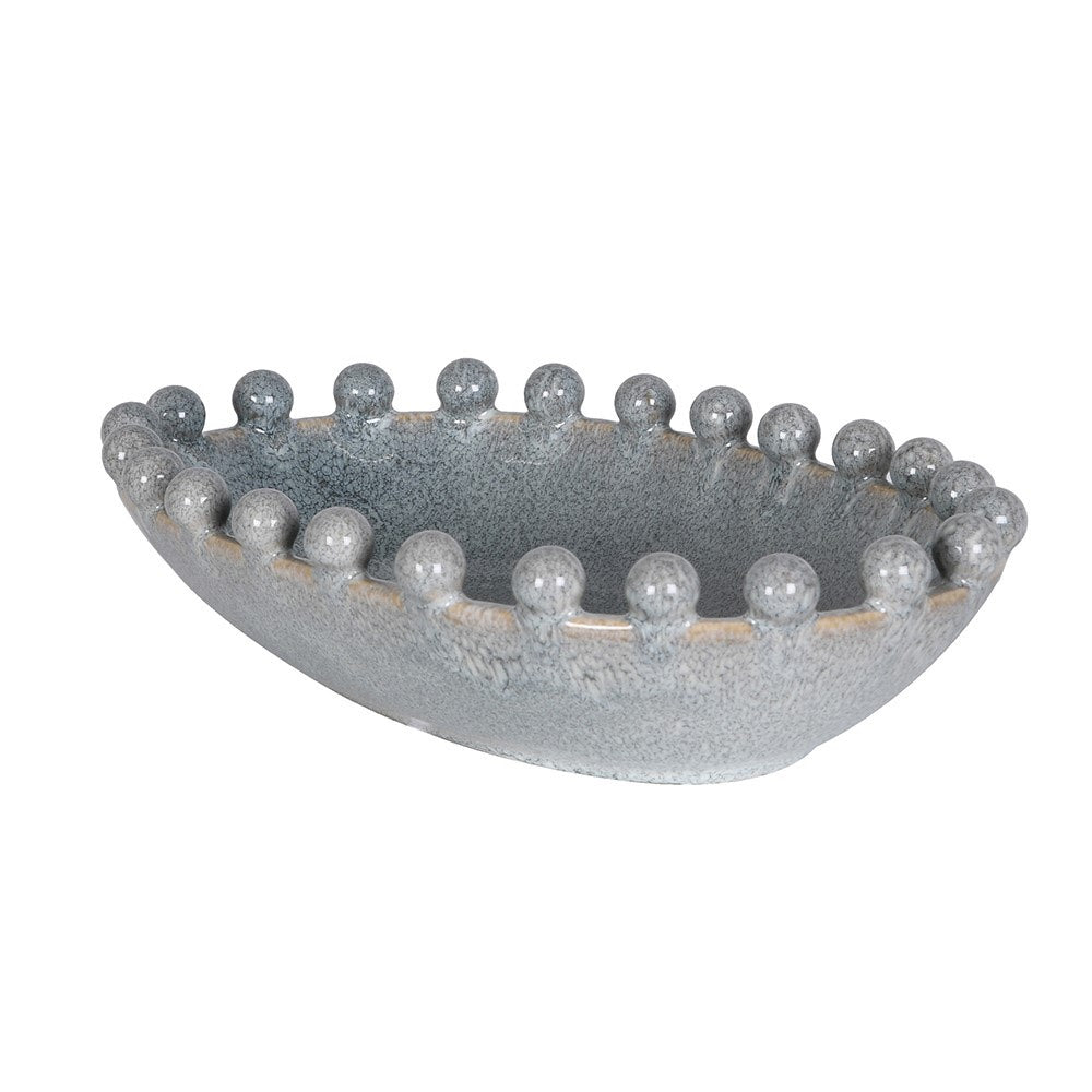 Blue Bobble Edge Decorative Bowl