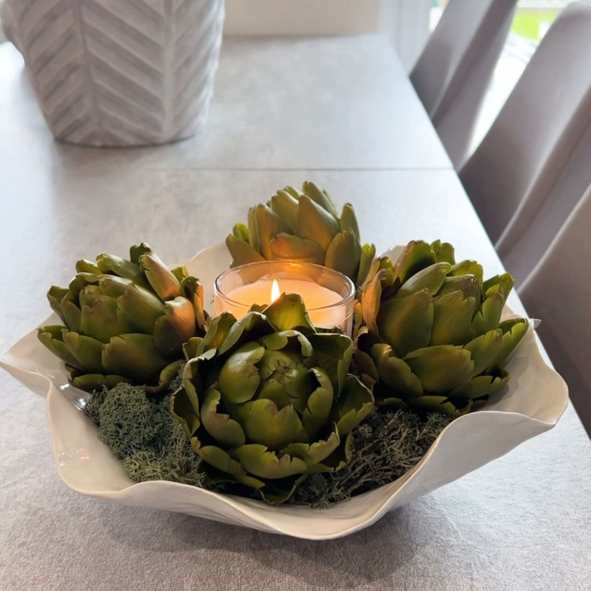 Ella White Wave Edge Bowl