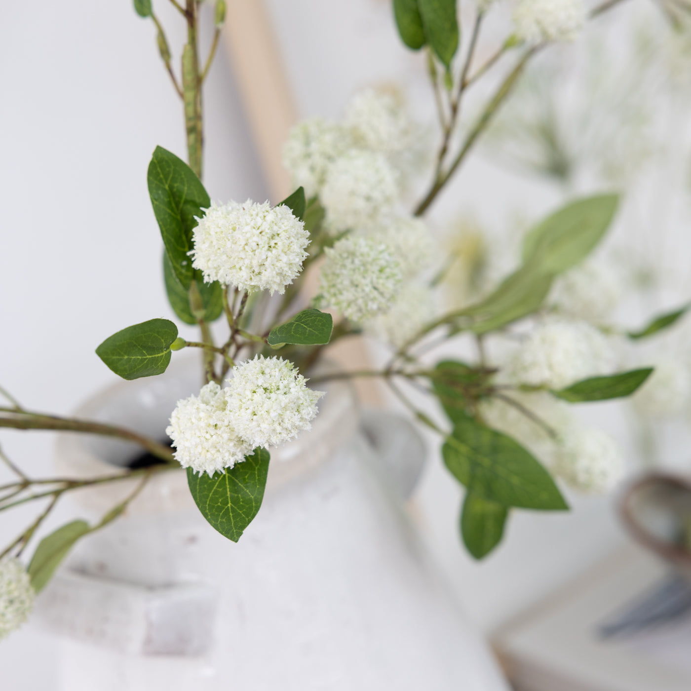 White Mini Allium Spray