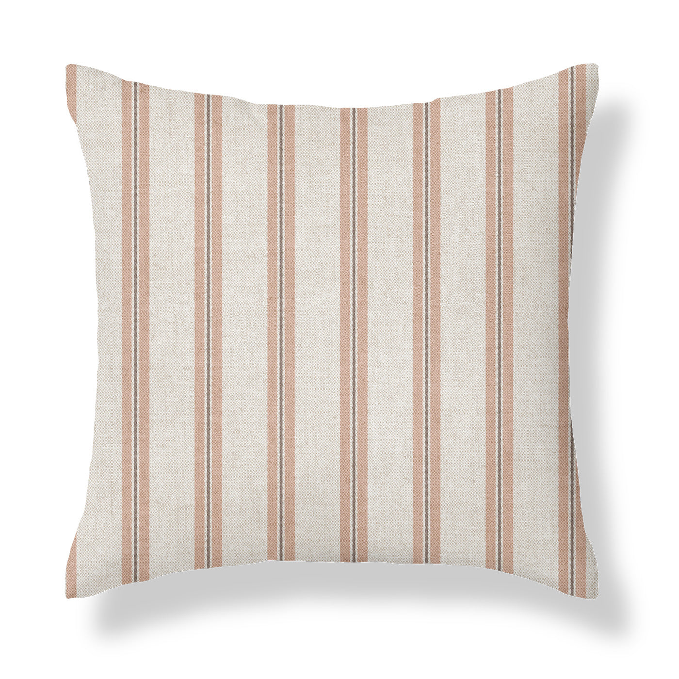 Winterfell Blush Pink Ticking Stripe Cushion