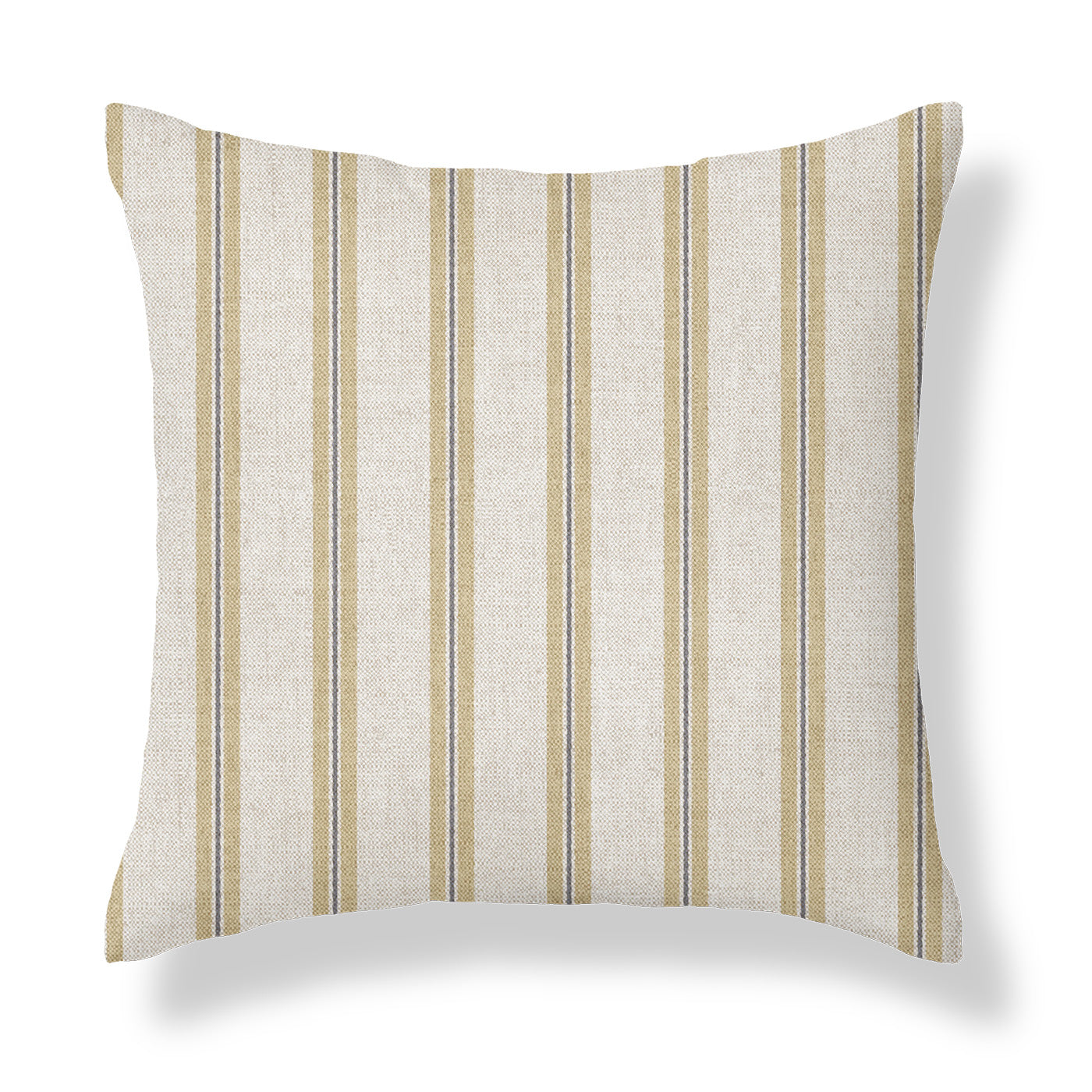 Winterfell Sand Beige Ticking Stripe Cushion