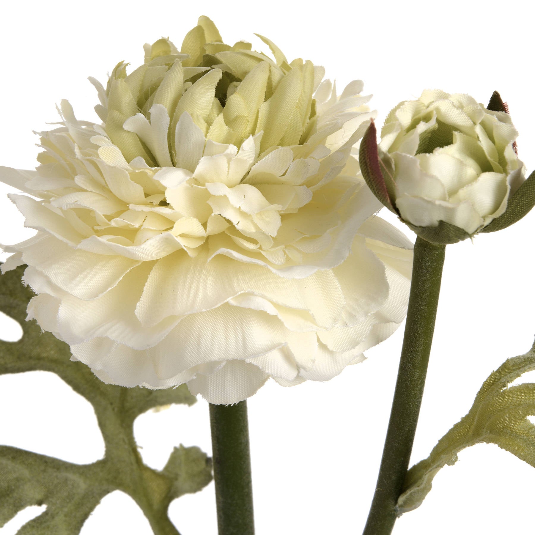 Faux Green Ranunculus Stem
