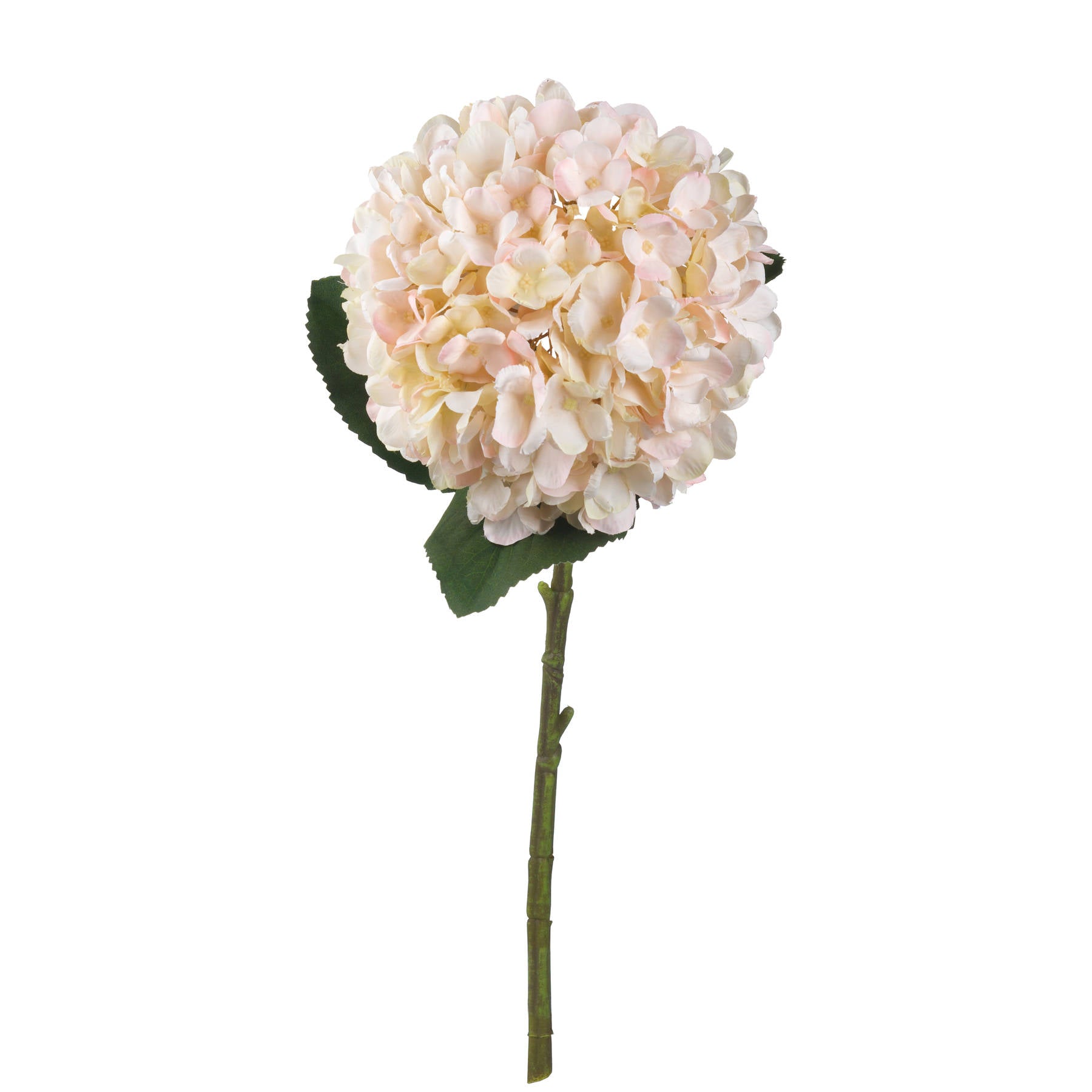 Faux Autumn White Hydrangea Stem
