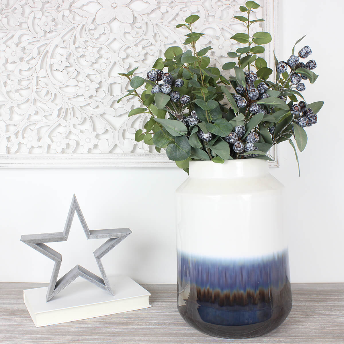 Small Blue Fade Jar