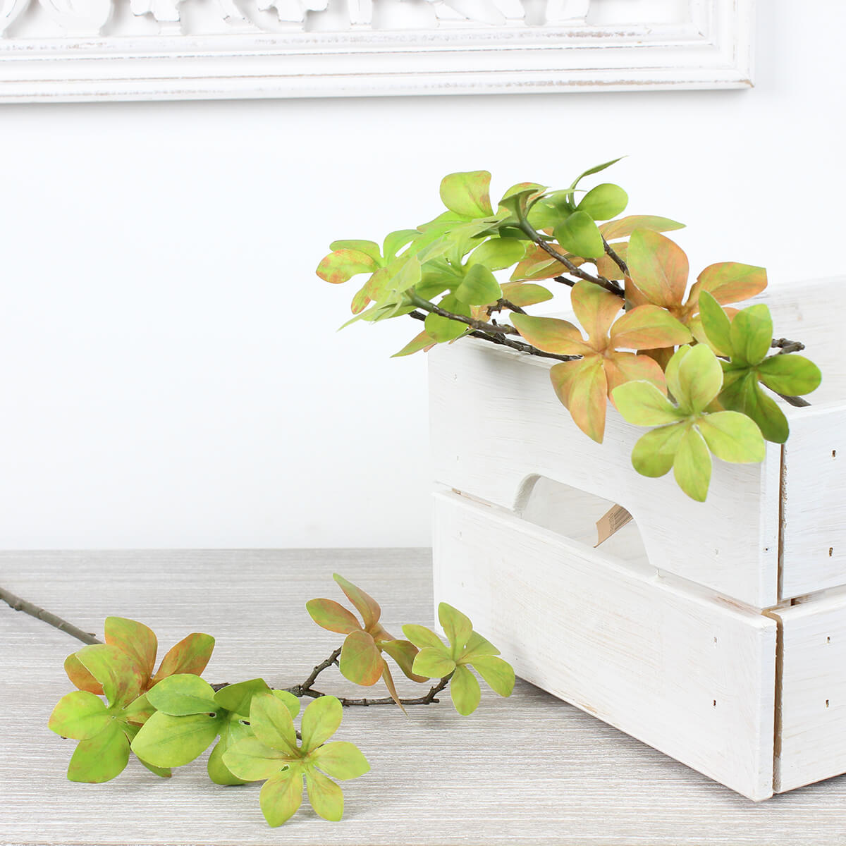 Variegated Faux Leaf Spray