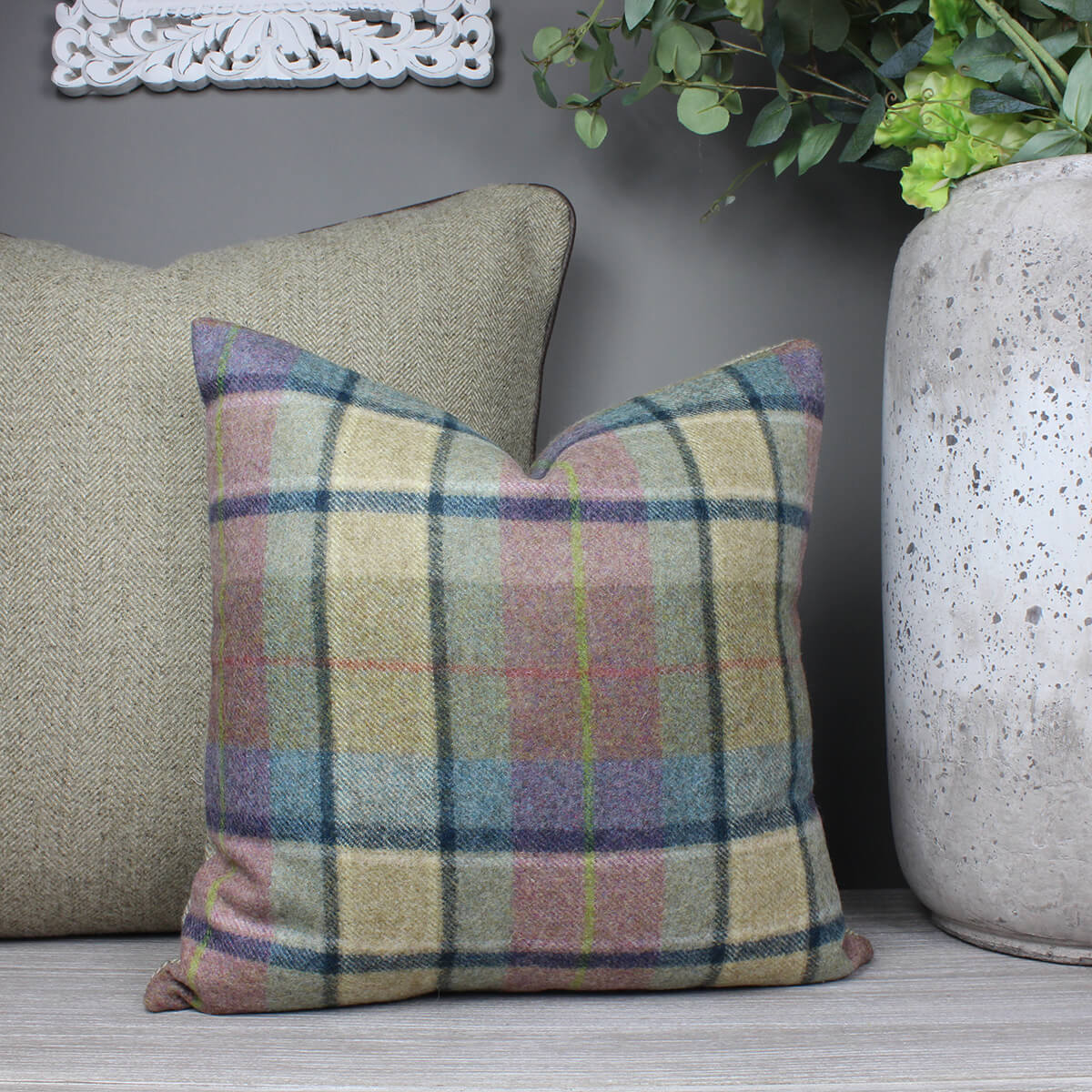 Gargrave Heather Tweed Wool Cushion