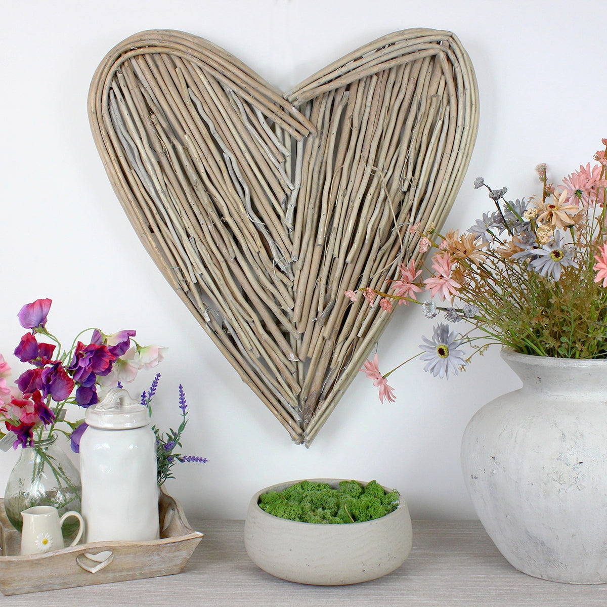 Small Willow Branch Twig Wicker Heart