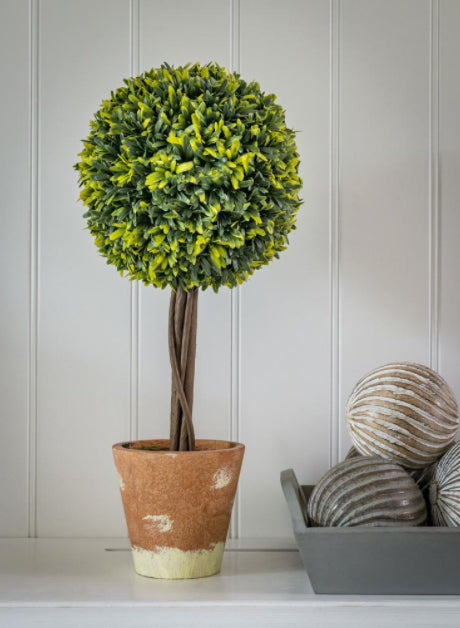 Faux Topiary Ball in Pot 44cm