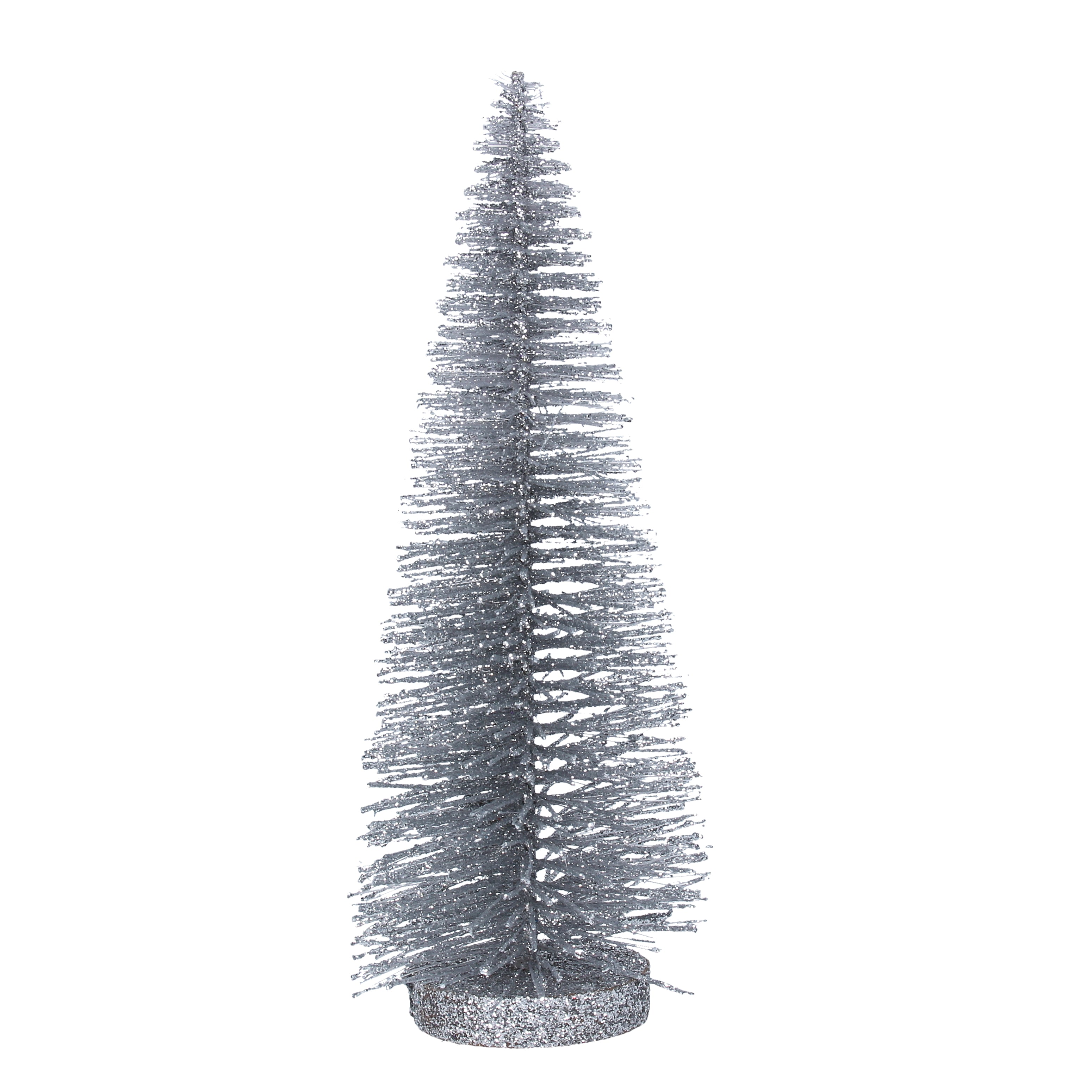 Small Silver Bristle Tree Ornament