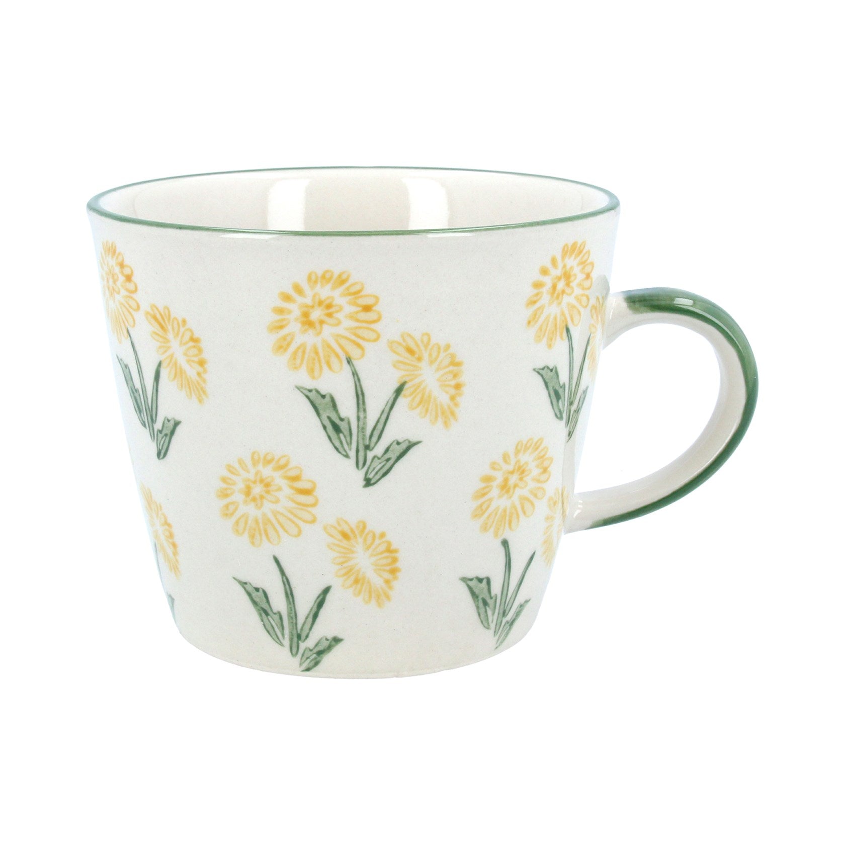 Yellow Daisy Stoneware Mug
