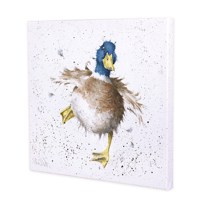 'A Waddle and a Quack' Duck 20cm Canvas Print