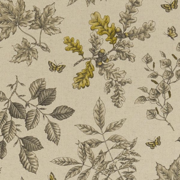 Hortus Charcoal/Ochre Roman Blind